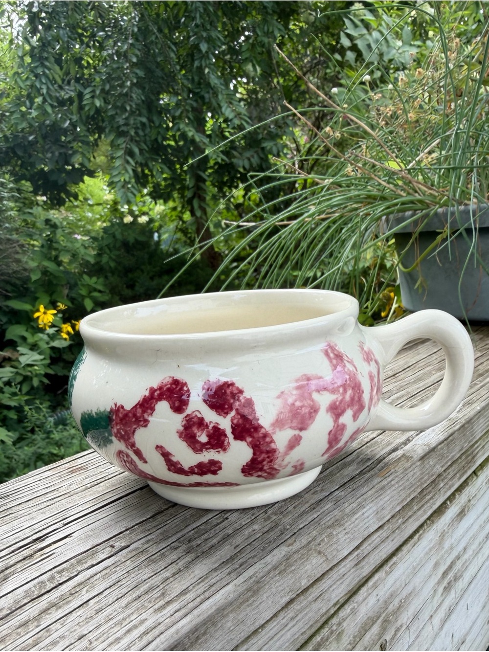 Vintage Hartstone USA Pottery Mug 2.75” Ht. 4.5” Across Collectible